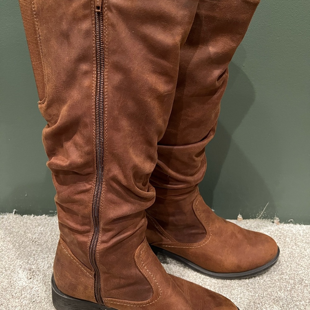 Brown Knee-High Boots